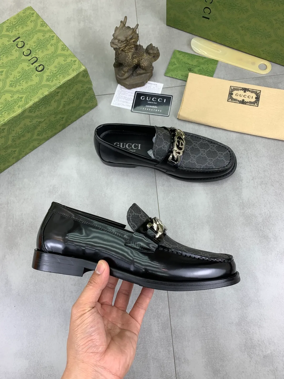 Men's men's shoes 💰P480 [New style] Water-dyed cowhide 💰💎💎💎 [Gucci] GUCCI high-end men's formal business leather shoes, original order 1:1 authentic goods! Original imported high-end open-edge beaded calfskin, original metal buckle, imported first-layer cowhide lining for feet, original outsole, men's shoe size: 38-45, 2️⃣ colors available